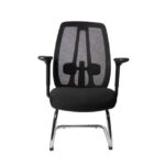 Premium Ergonomic Visitor Chair with Mesh Back, Lumbar Support, and Chrome Cantilever Base
