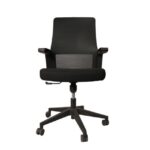 Sleek Professional Mesh Task Chair with Fixed Armrests and Dynamic Mesh Support