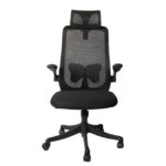 High‑Back Ergonomic Task Chair with Auto‑Weight Mechanism and Lumbar Support