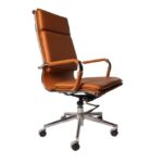 Premium High‑Back Executive Chair with Aircraft Chassis & Steel Frame - Image 2