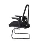 Premium Ergonomic Visitor Chair with Mesh Back, Lumbar Support, and Chrome Cantilever Base - Image 3